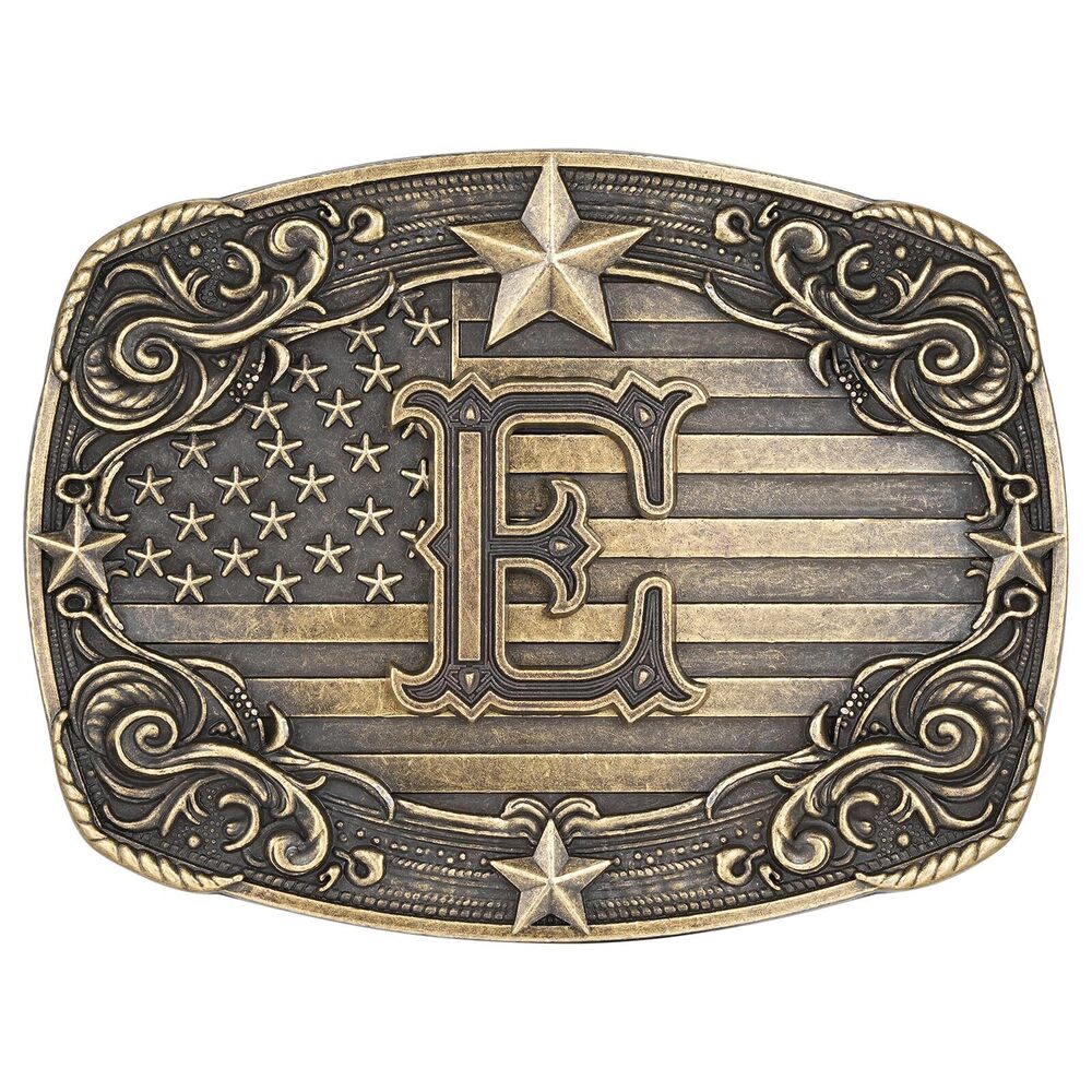 9580 Western Belt Buckle Initial Letter ABCDJRM to Z Rodeo Cowboy Belt